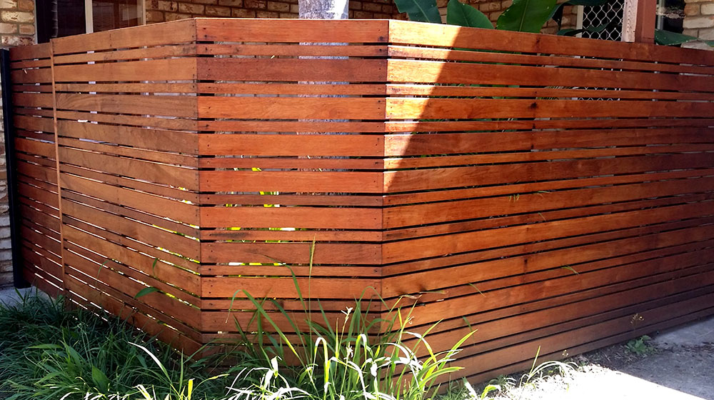 Hardwood Horizontal Fence